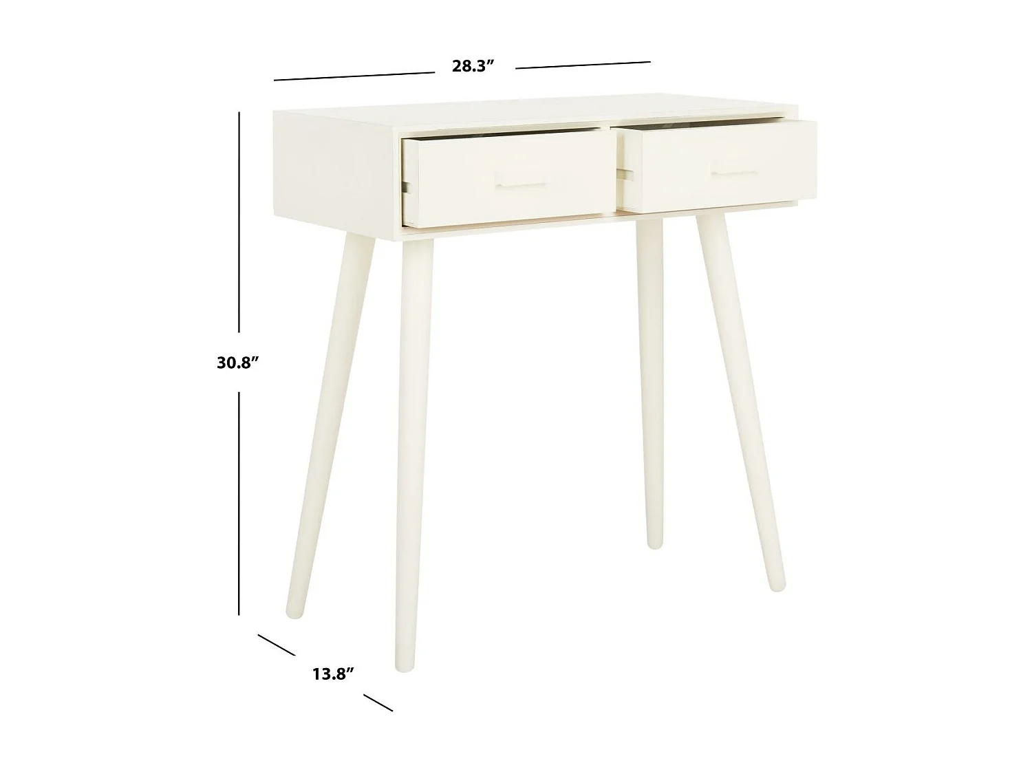 Table d'appoint Antique & Blanc 35 X 72 X 78.23 cm - Willia