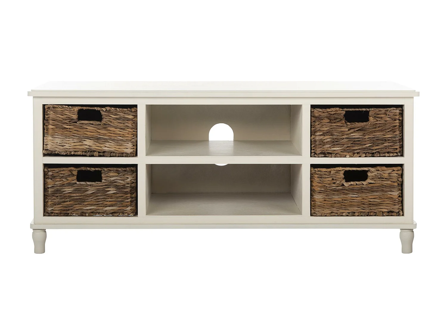 Meubles de rangement Distressed & White 40 X 120 X 51.05 cm - Oneta