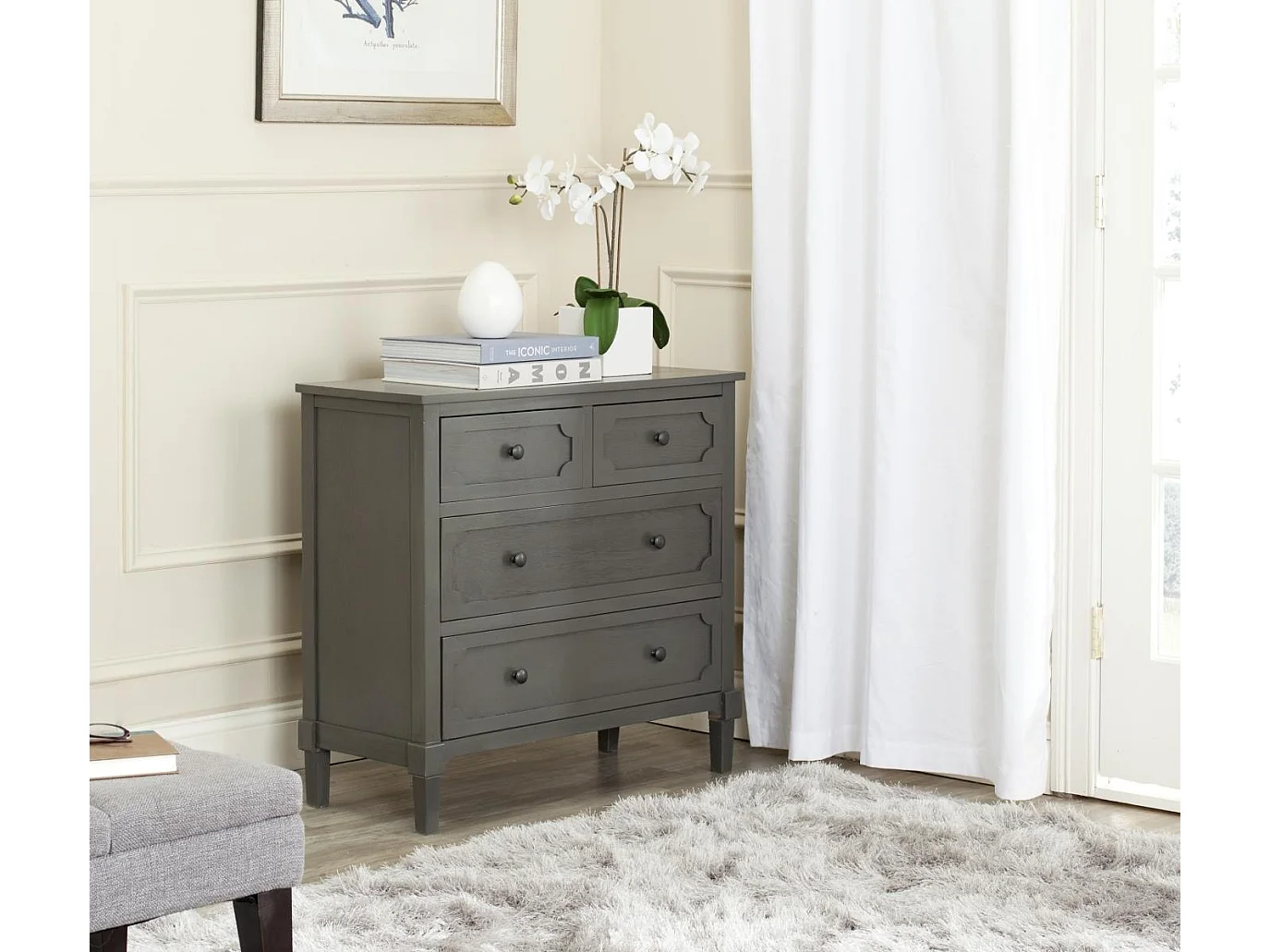 Meubles de rangement Gris 80 X 34 X 74.93 cm - Luvinia