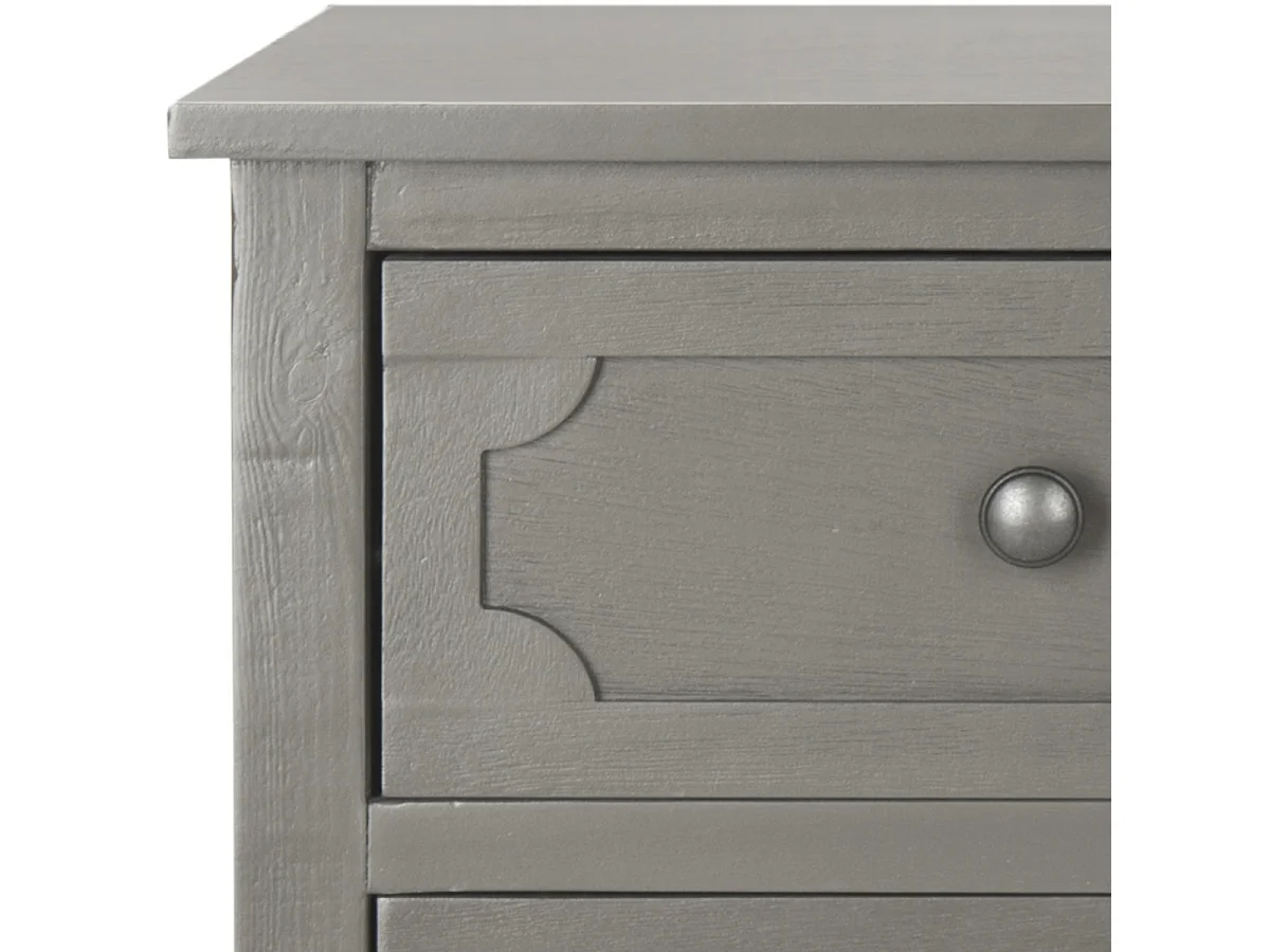 Commode Gris 80 x 34 x 75 cm - Luvinia