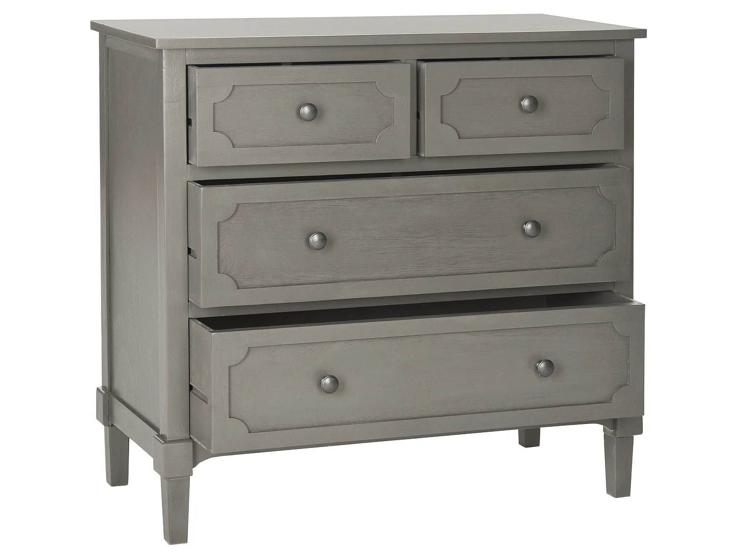 Commode Gris 80 x 34 x 75 cm - Luvinia
