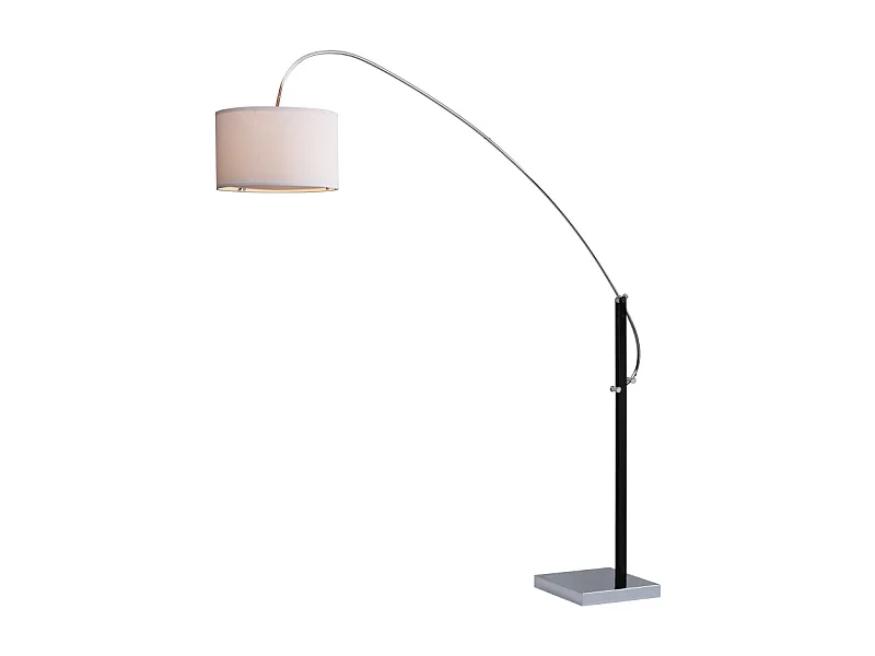 Lampadaire Chrome et noir 46 X 168 X 213.36 cm - Maebell