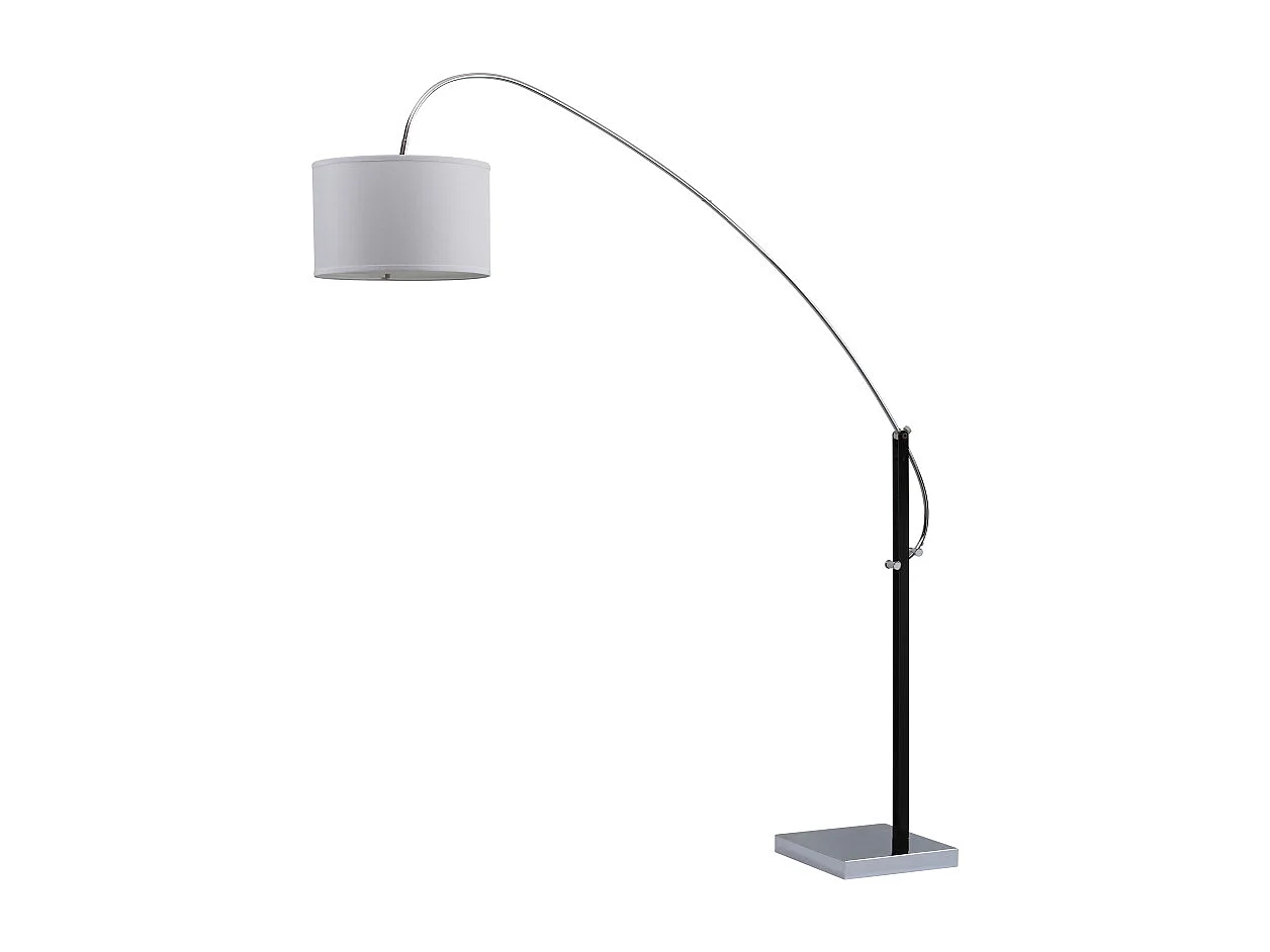 Lampadaire Chrome et noir 46 X 168 X 213.36 cm - Maebell
