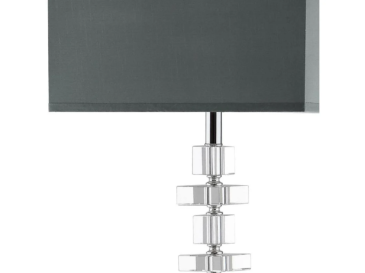 Lampadaire Transparent et chrome 36 X 36 X 153.03 cm - Yvette