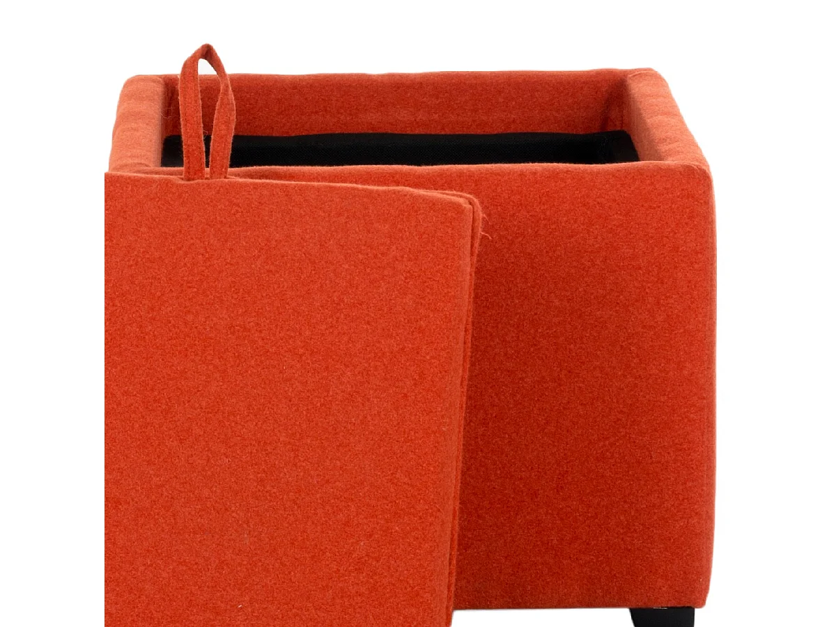 Banc & Ottomane Orange 44 X 44 X 37.08 cm - Tao