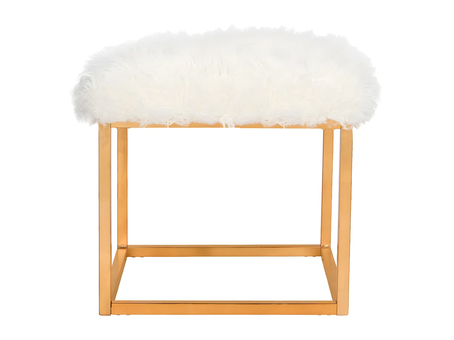 Banc & Ottomane Blanc 53 X 53 X 50.8 cm - Orra