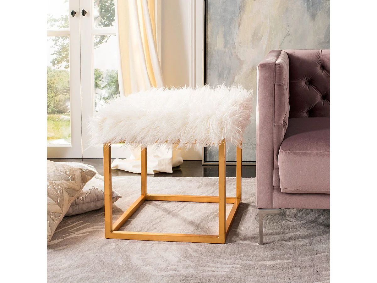 Banc & Ottomane Blanc 53 X 53 X 50.8 cm - Orra