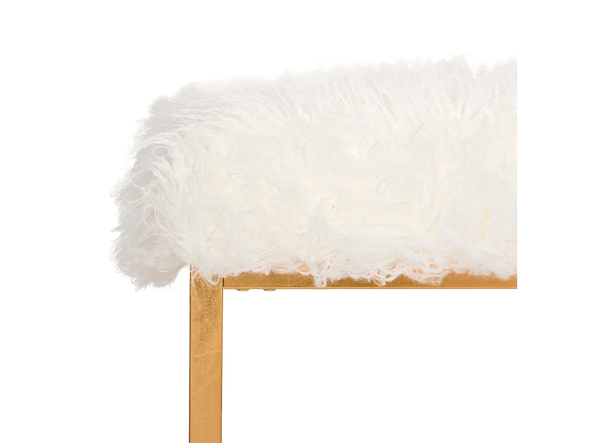Banc & Ottomane Blanc 53 X 53 X 50.8 cm - Orra