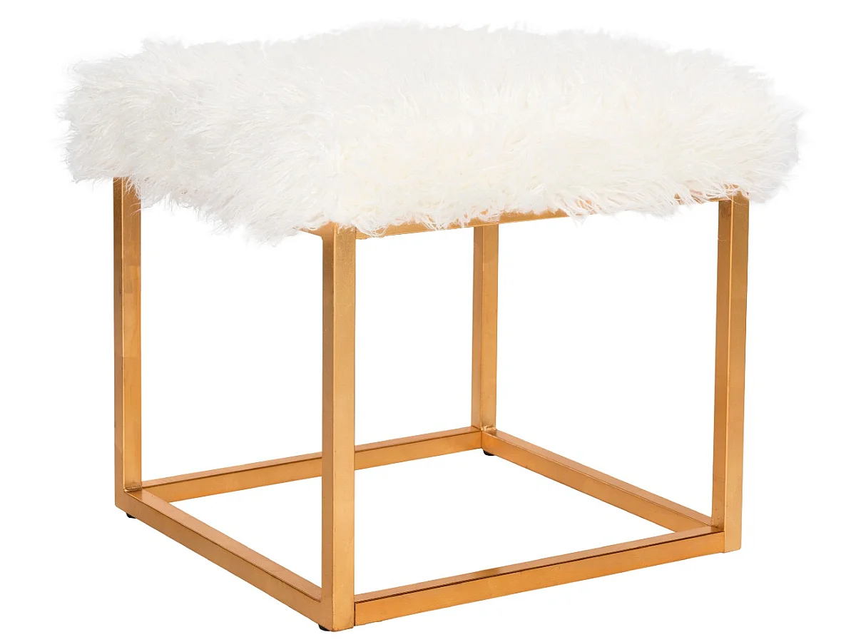 Banc & Ottomane Blanc 53 X 53 X 50.8 cm - Orra
