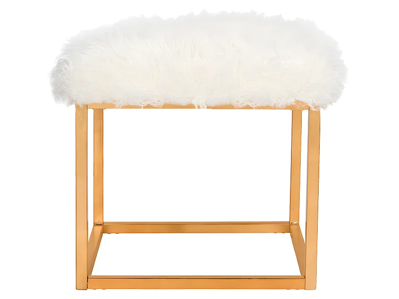 Banc & Ottomane Blanc 53 X 53 X 50.8 cm - Orra