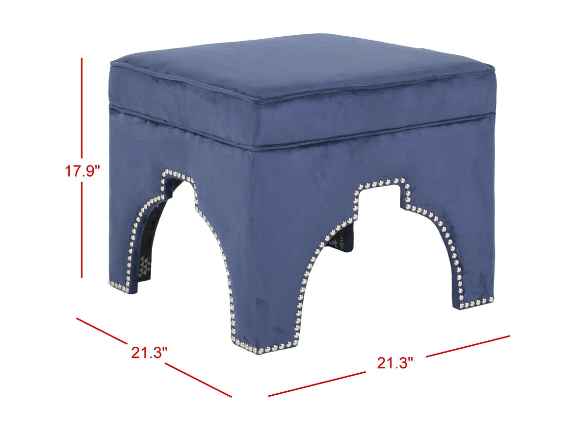 Banc & Ottomane Bleu marine 54 X 54 X 45.46 cm - Thomasina