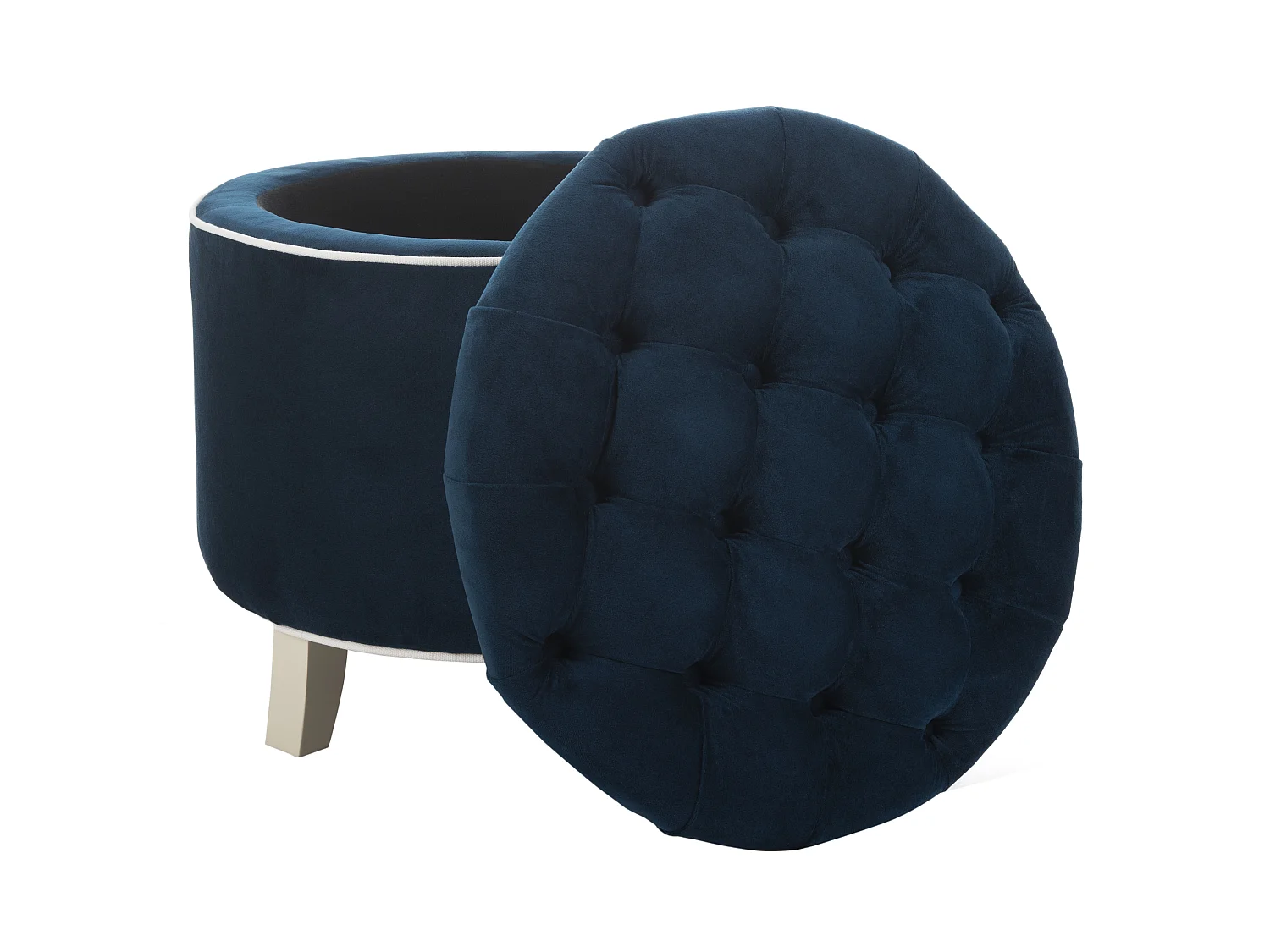 Banc & Ottomane Marine 53 X 53 X 49.78 cm - Cathy