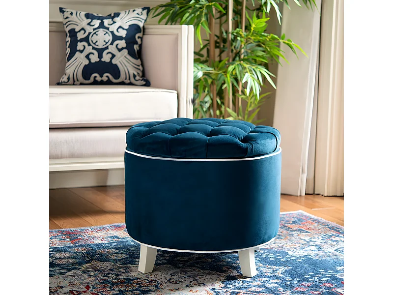 Banc & Ottomane Marine 53 X 53 X 49.78 cm - Cathy