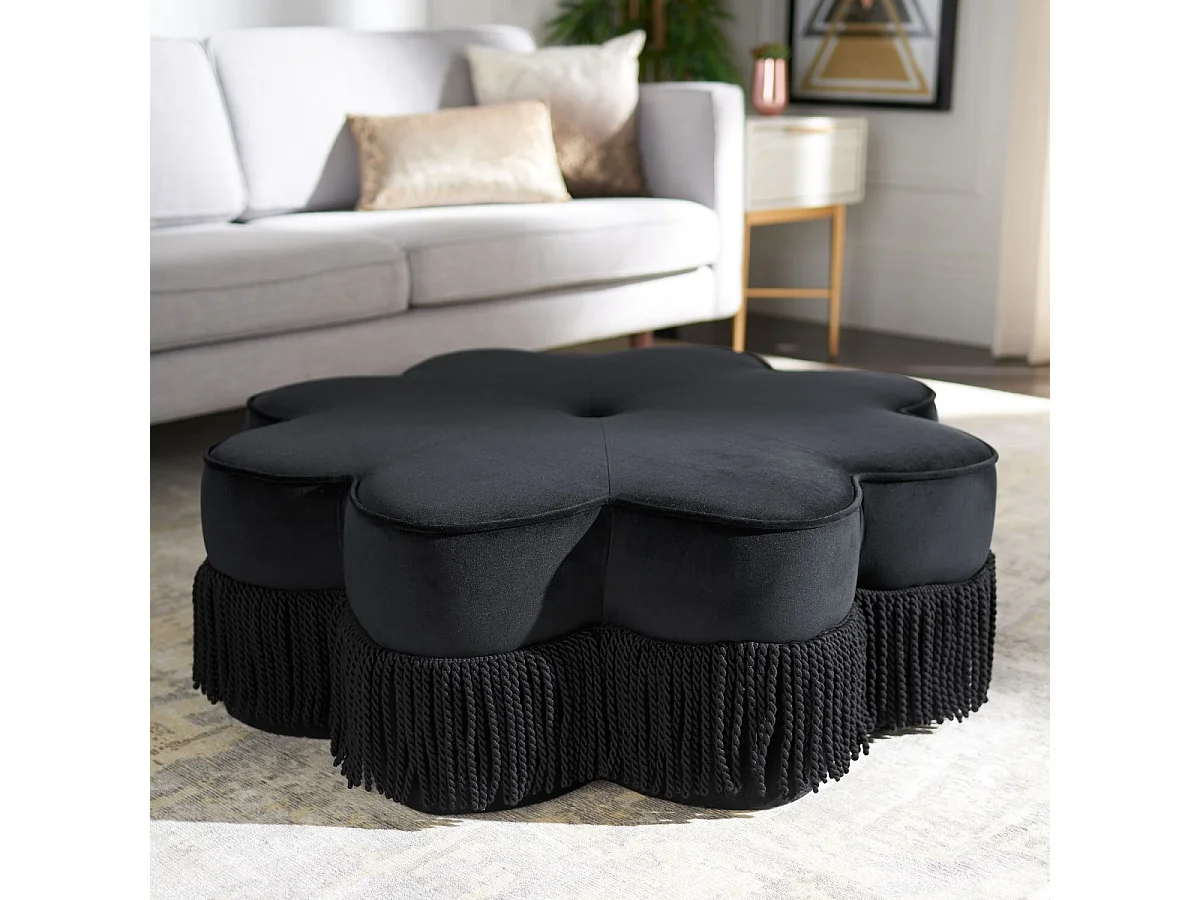 Banc & Ottomane Noir 99.06 X 99.06 X 36.576 cm - Palma