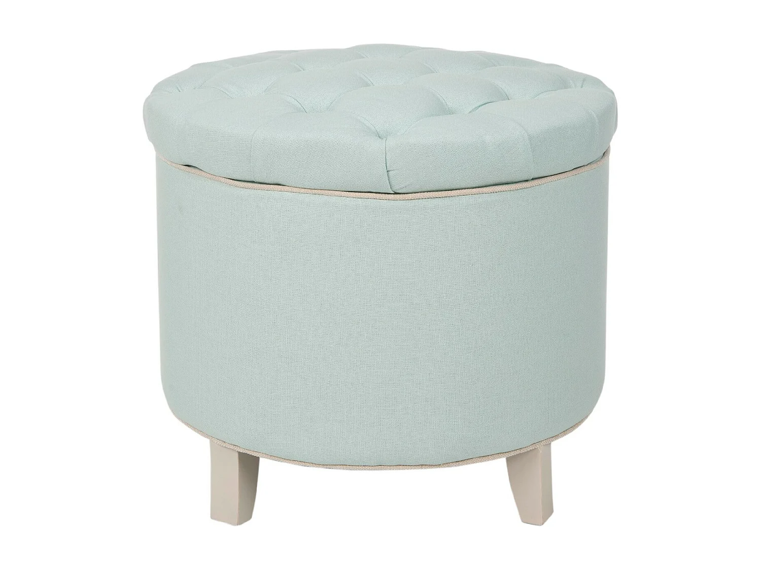 Banc & Ottomane Bleu œuf de mer 53 X 53 X 49.78 cm - Cathy