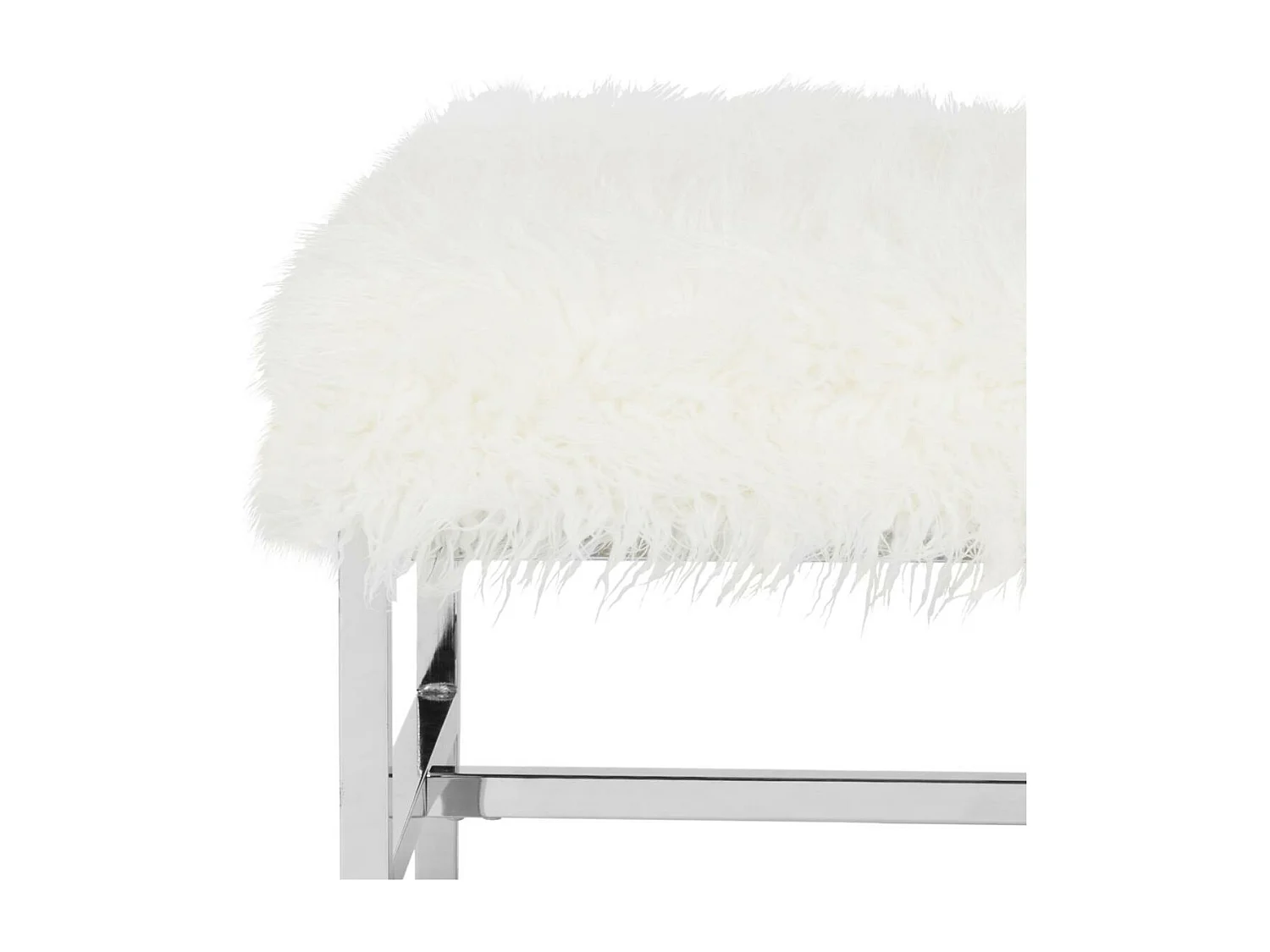 Banc & Ottomane Blanc 53 X 53 X 41.91 cm - Eppie