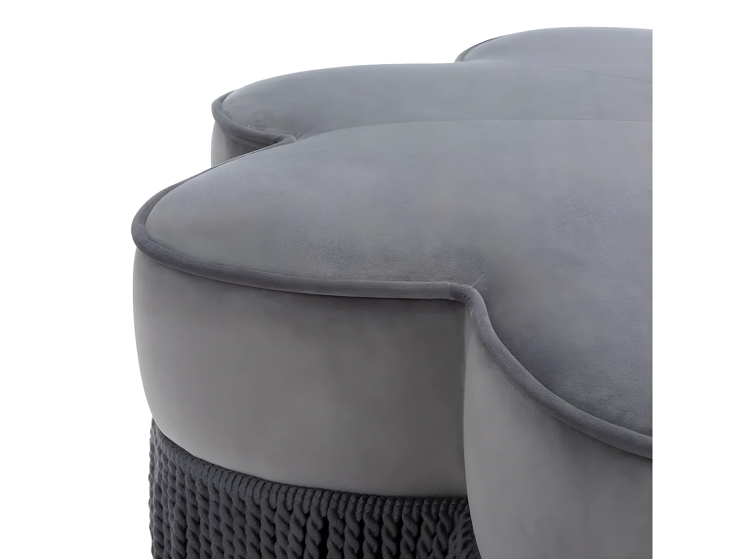 Banc & Ottomane Gris foncé 99.06 X 99.06 X 36.576 cm - Palma