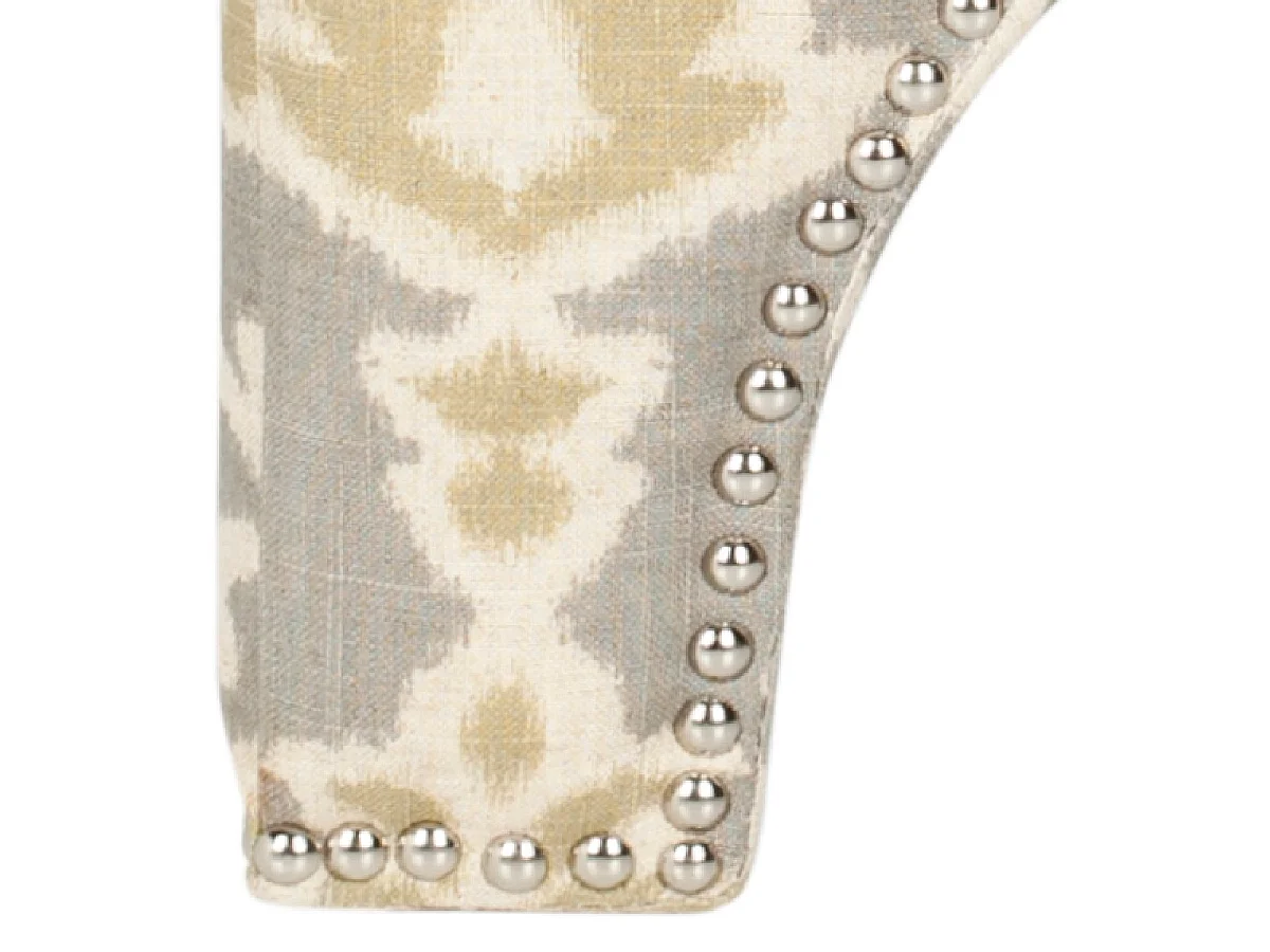 Banc & Ottomane Gris clair et blanc 54 X 54 X 45.46 cm - Thomasina