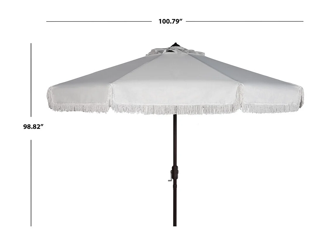 Parasol Blanc OPEN: 255 x 255 X 250 CLOSE: 15 x 15 x 250 cm - Fabia