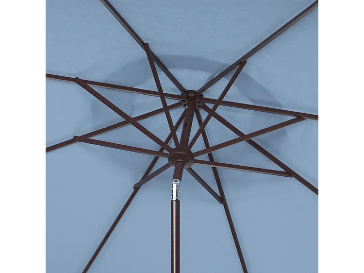 Parasol Bleu /blanc OPEN: 255 x 255 X 250 CLOSE: 15 x 15 x 250 cm - Fabia