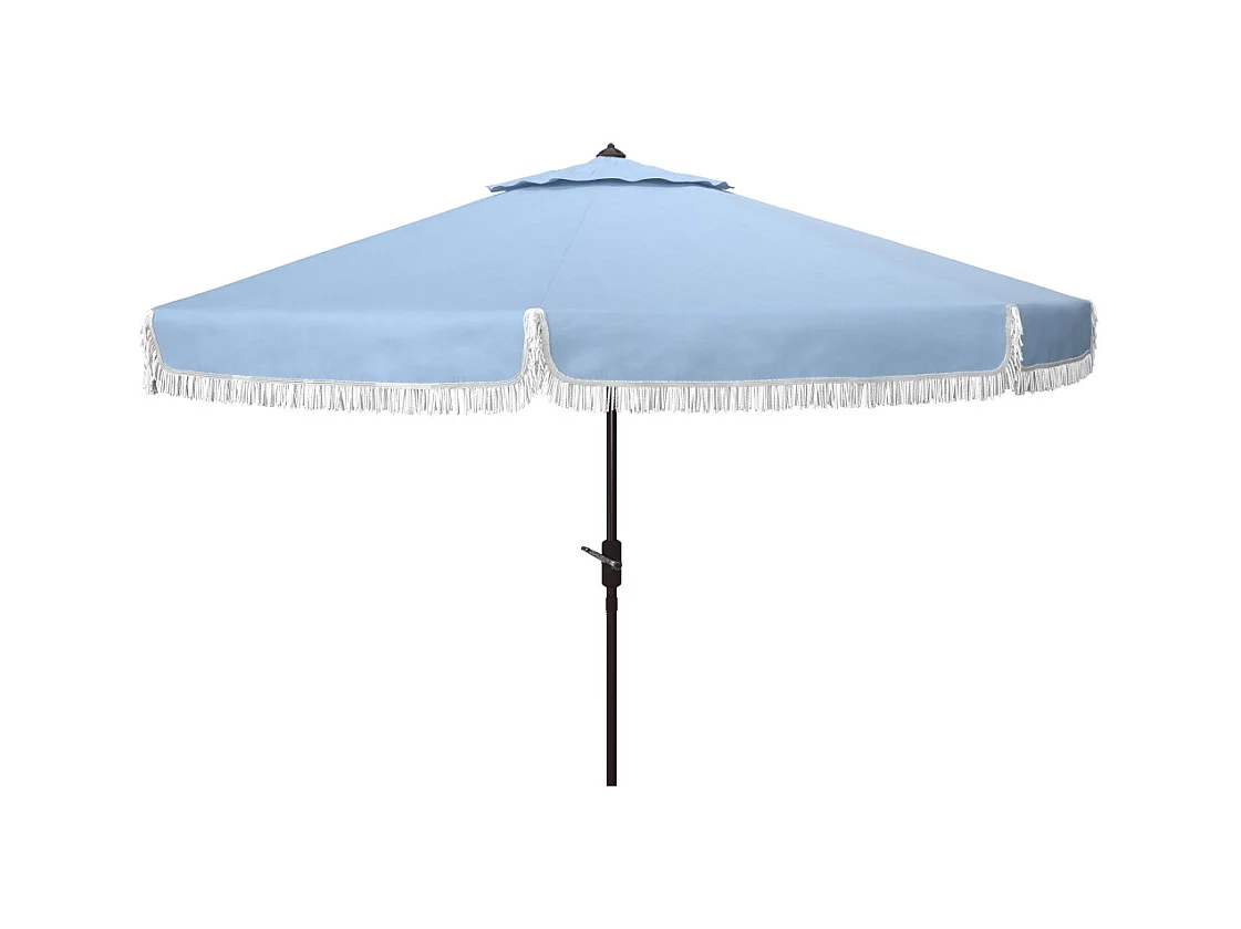 Parasol Bleu /blanc OPEN: 255 x 255 X 250 CLOSE: 15 x 15 x 250 cm - Fabia