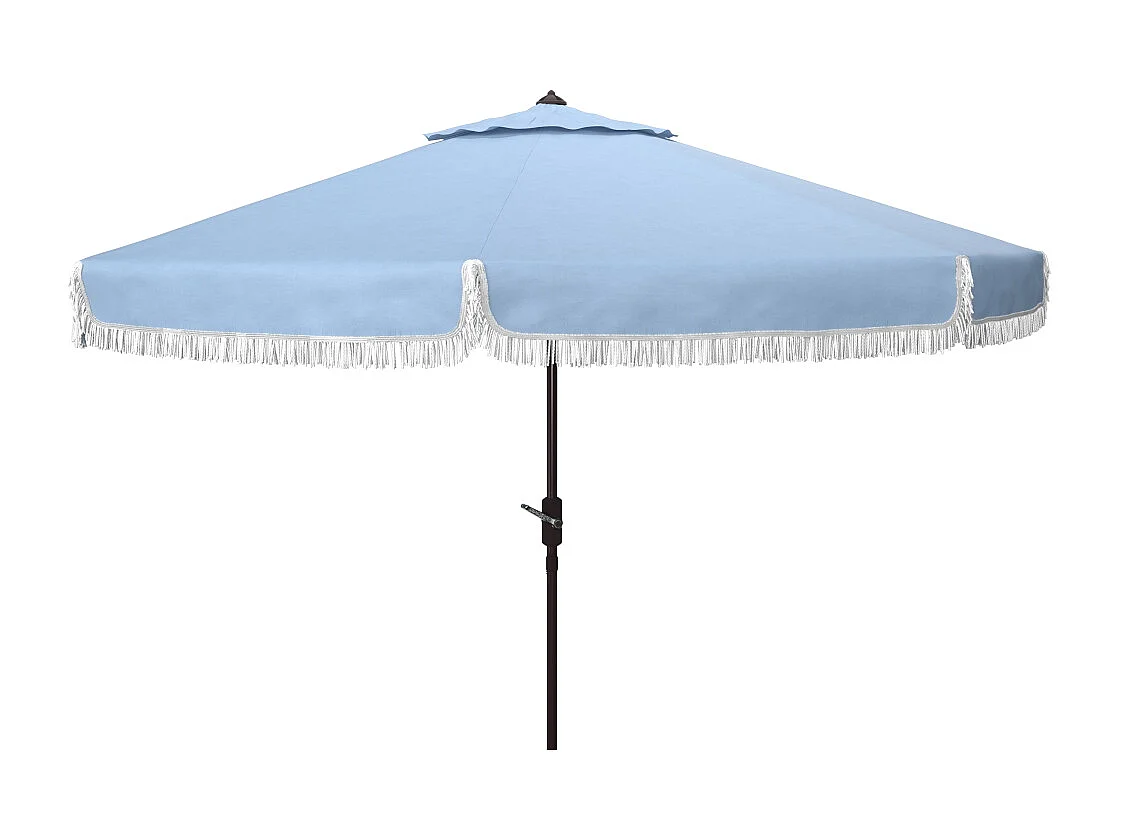 Parasol Bleu /blanc OPEN: 255 x 255 X 250 CLOSE: 15 x 15 x 250 cm - Fabia