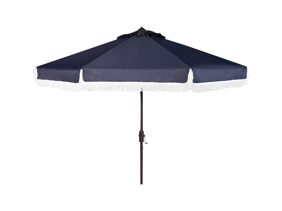 Parasol Marine/Blanc OPEN: 255 x 255 X 250 CLOSE: 15 x 15 x 250 cm - Fabia