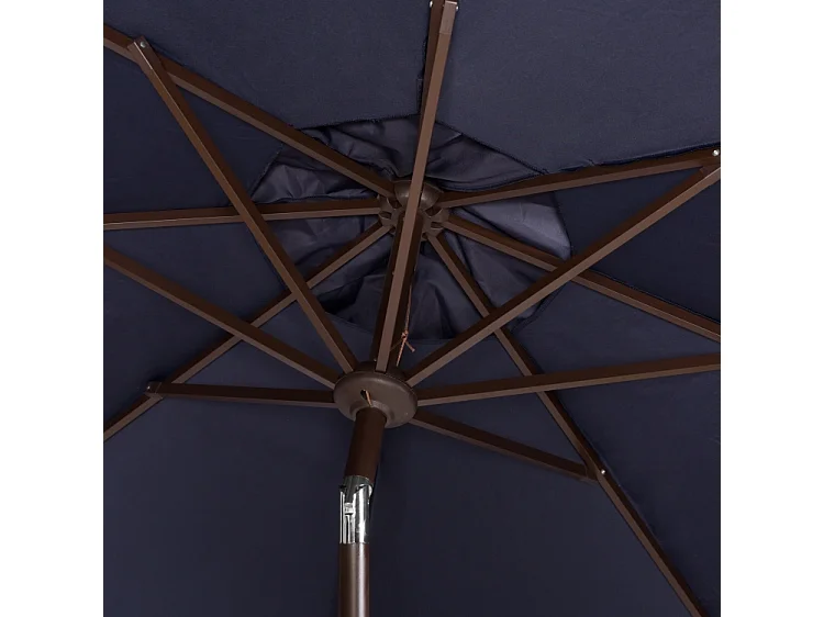 Parasol Marine/Blanc OPEN: 255 x 255 X 250 CLOSE: 15 x 15 x 250 cm - Fabia