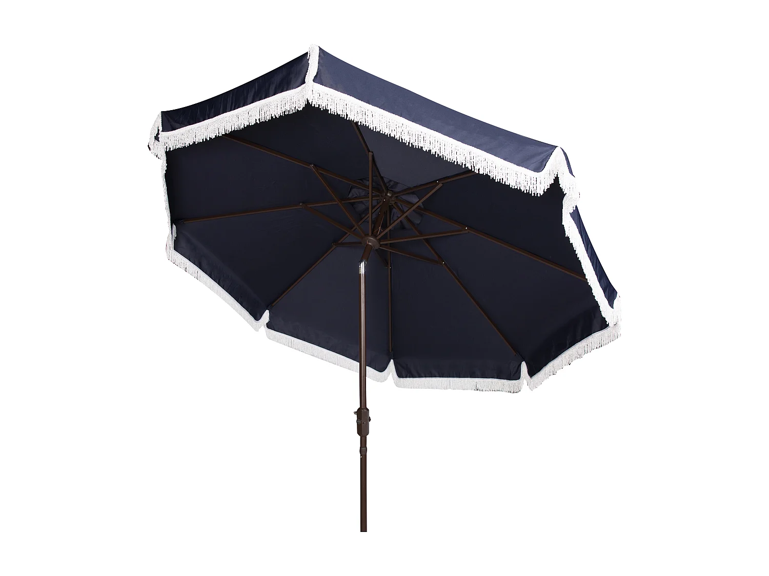 Parasol Marine/Blanc OPEN: 255 x 255 X 250 CLOSE: 15 x 15 x 250 cm - Fabia