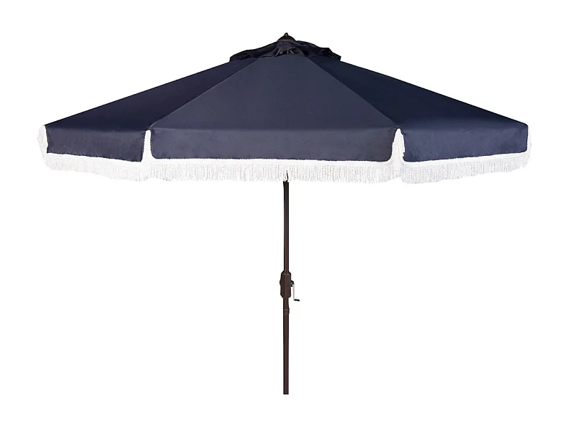 Parasol Marine/Blanc OPEN: 255 x 255 X 250 CLOSE: 15 x 15 x 250 cm - Fabia