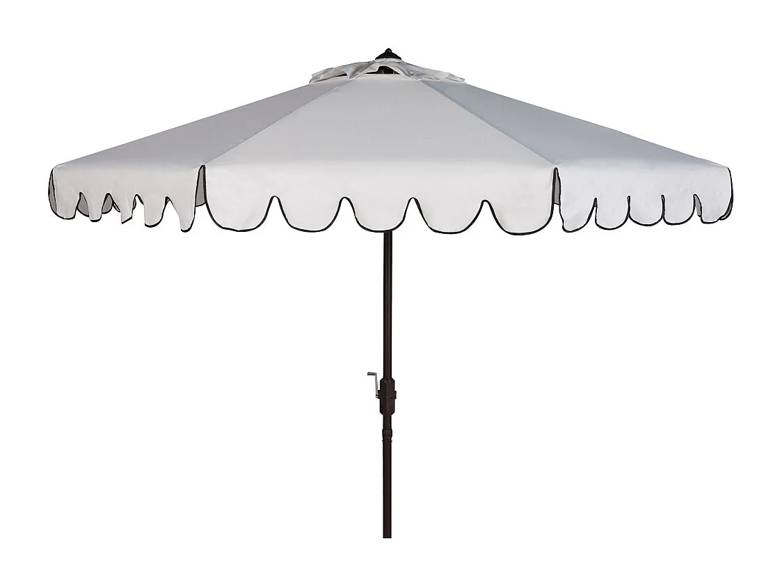 Parasol Blanc/Noir OPEN: 255 x 255 X 250 CLOSE: 15 x 15 x 250 cm - Dorinda