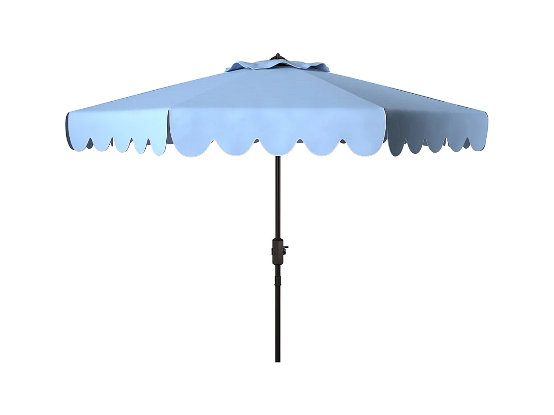Parasol Bleu /blanc OPEN: 255 x 255 X 250 CLOSE: 15 x 15 x 250 cm - Dorinda