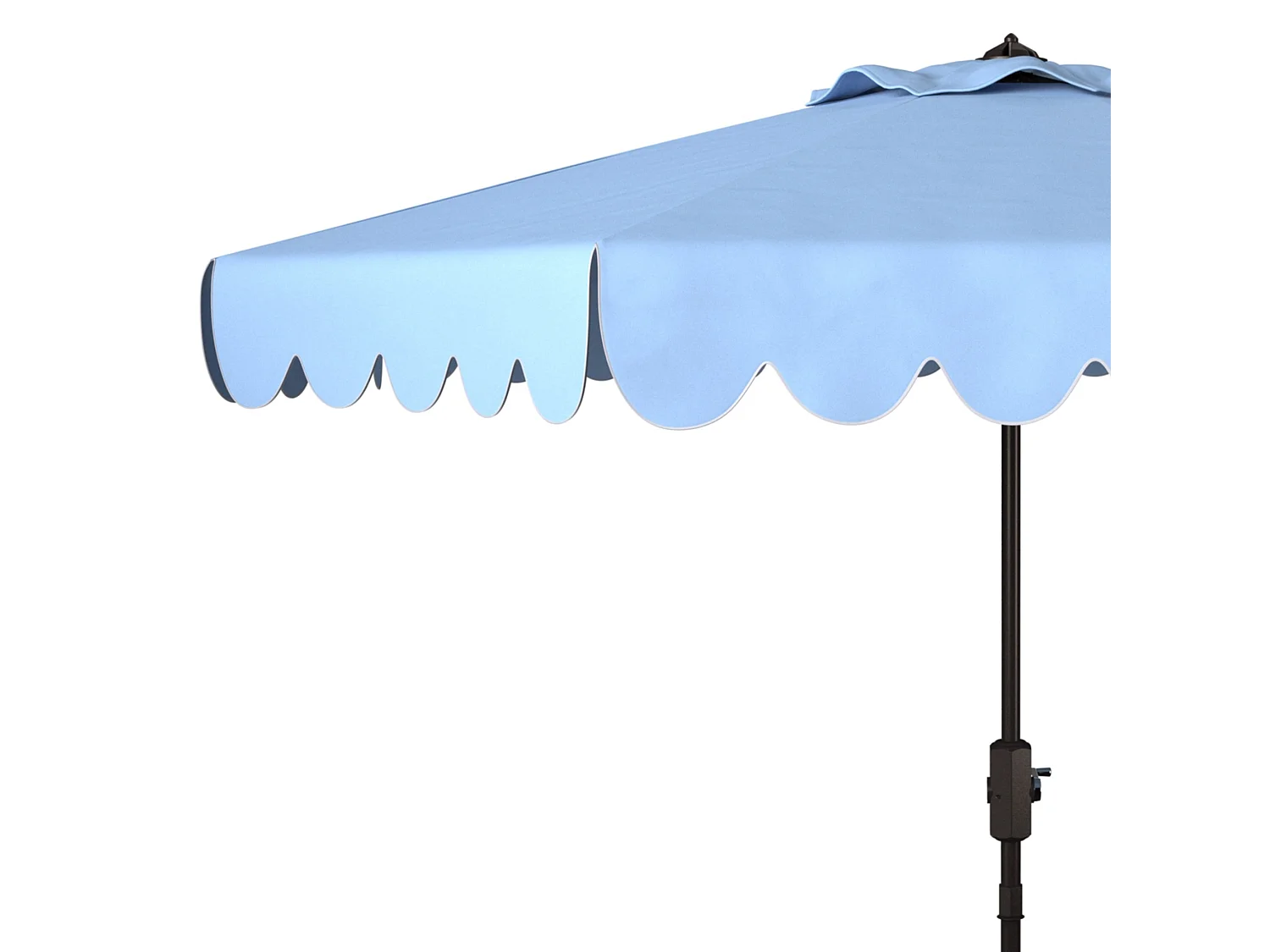 Parasol Bleu /blanc OPEN: 255 x 255 X 250 CLOSE: 15 x 15 x 250 cm - Dorinda