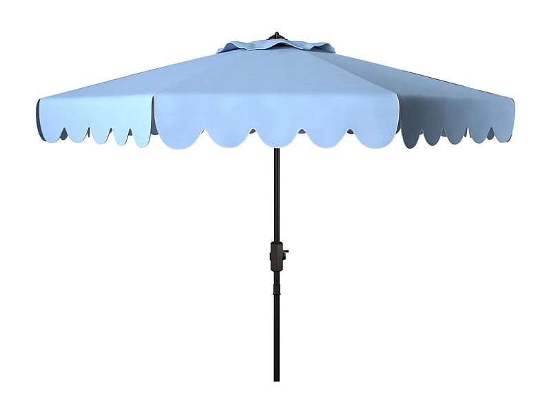 Parasol Bleu /blanc OPEN: 255 x 255 X 250 CLOSE: 15 x 15 x 250 cm - Dorinda