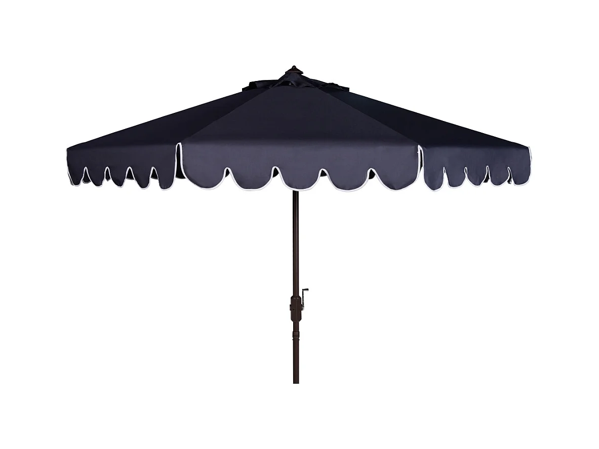 Parasol Marine/Blanc OPEN: 255 x 255 X 250 CLOSE: 15 x 15 x 250 cm - Dorinda