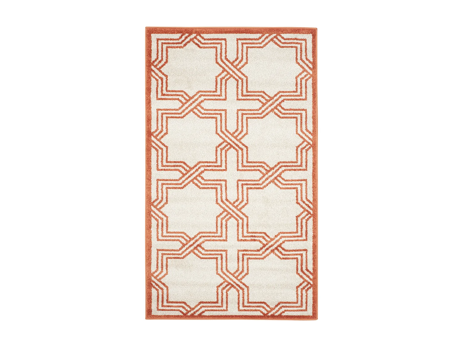 Tapis Neutre/Orange 91 X 152 cm - Casey