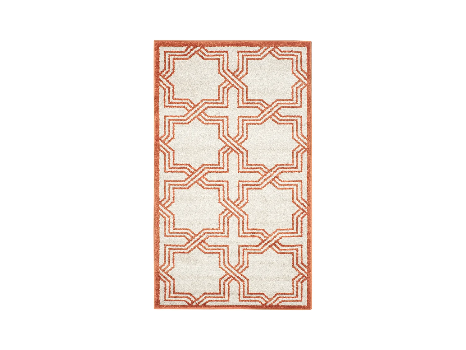 Tapis Neutre/Orange 91 X 152 cm - Casey