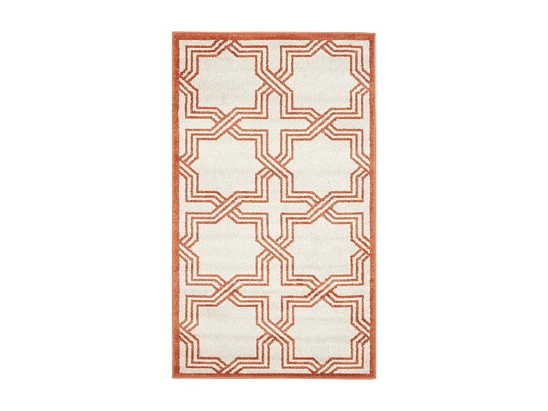 Tapis Neutre/Orange 91 X 152 cm - Casey