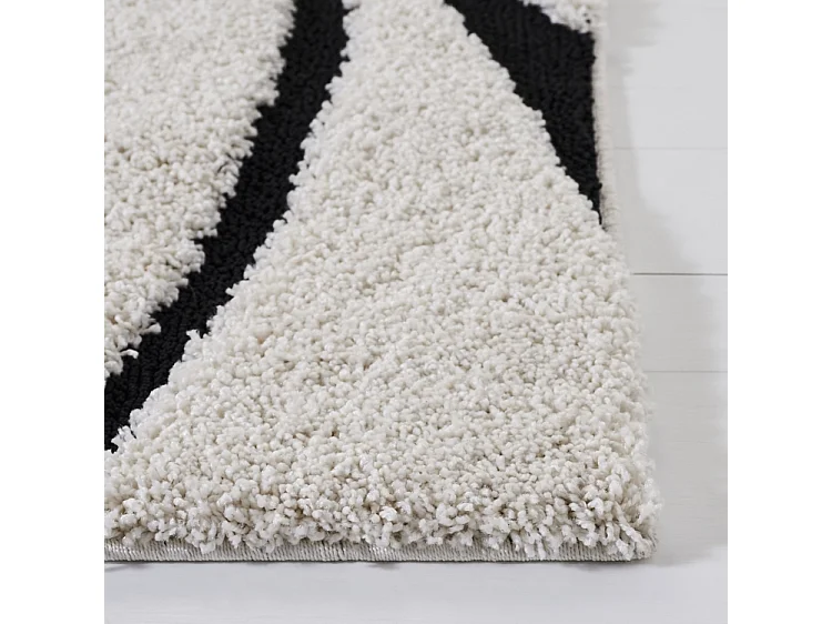 Tapis Ivoire/Noir 99 X 160 cm - Naples