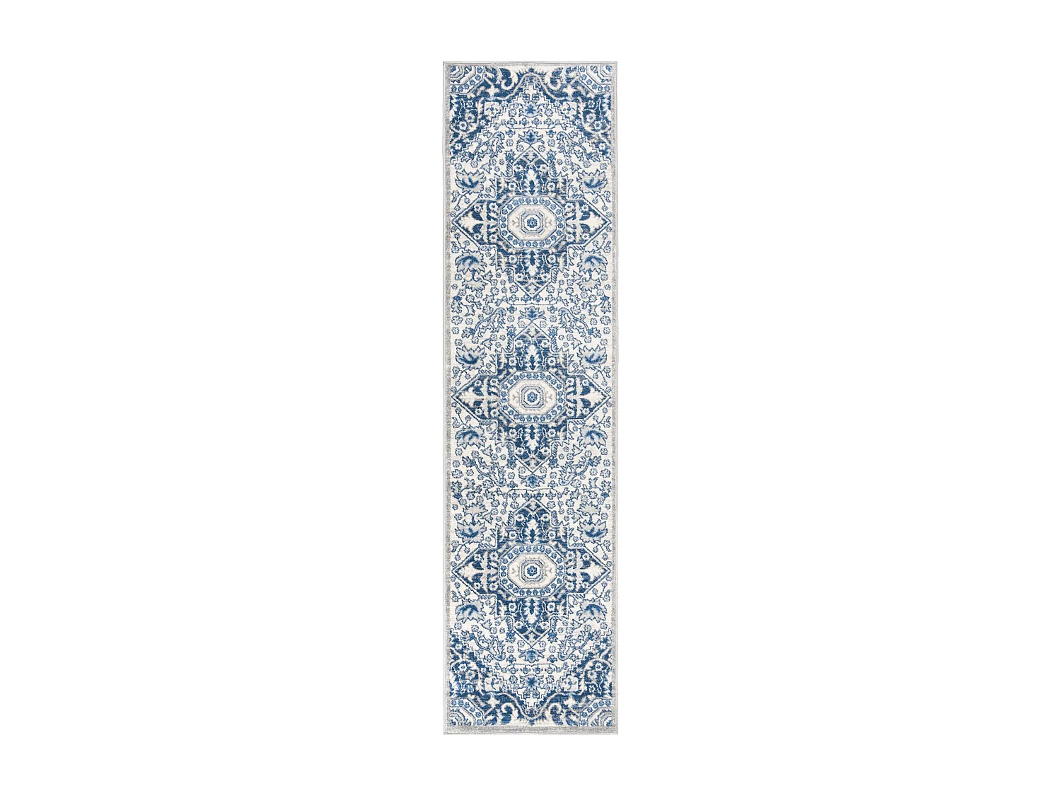 Tapis Neutre/Bleu 61 X 244 cm - Maeve
