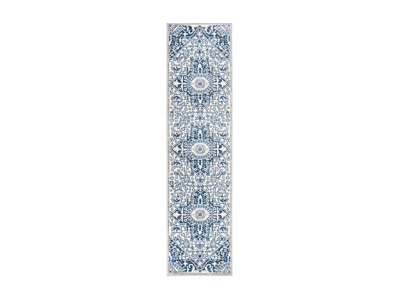 Tapis Neutre/Bleu 61 X 244 cm - Maeve