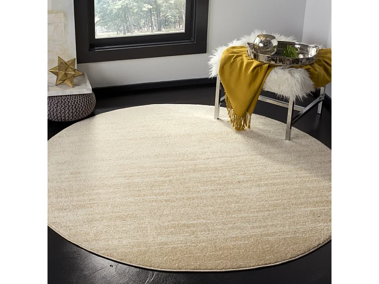 Tapis Champagne/Crème 122 X 122 cm - Marius