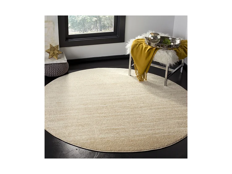 Tapis Champagne/Crème 122 X 122 cm - Marius