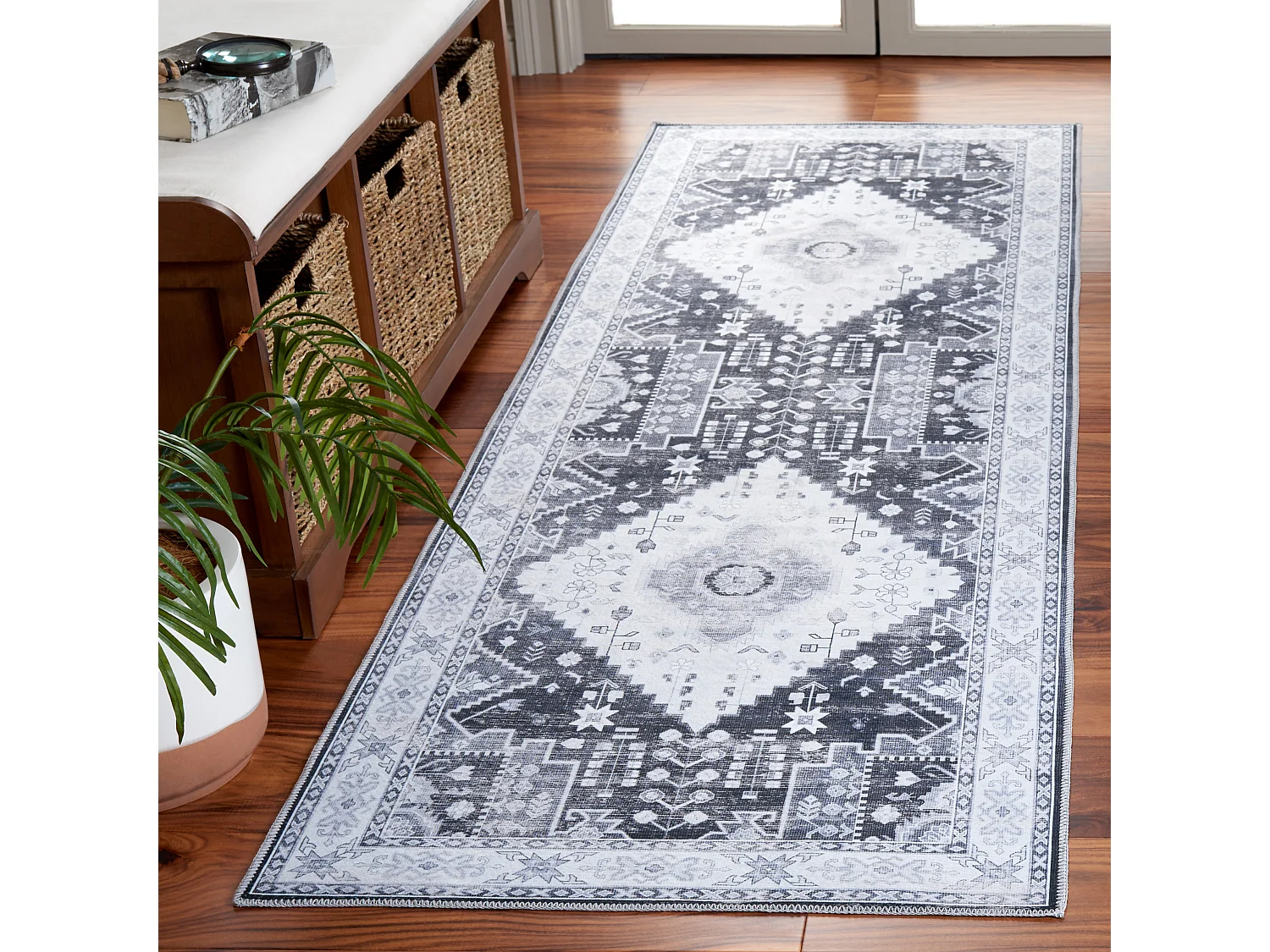 Tapis Gris Vert/Ivoire 76 X 244 cm - Calypso