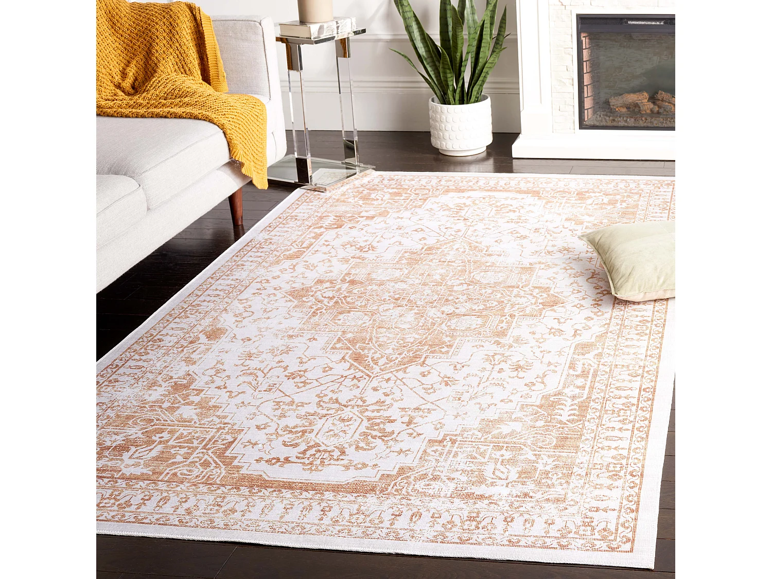Tapis Beige/Or 91 X 152 cm - Briella