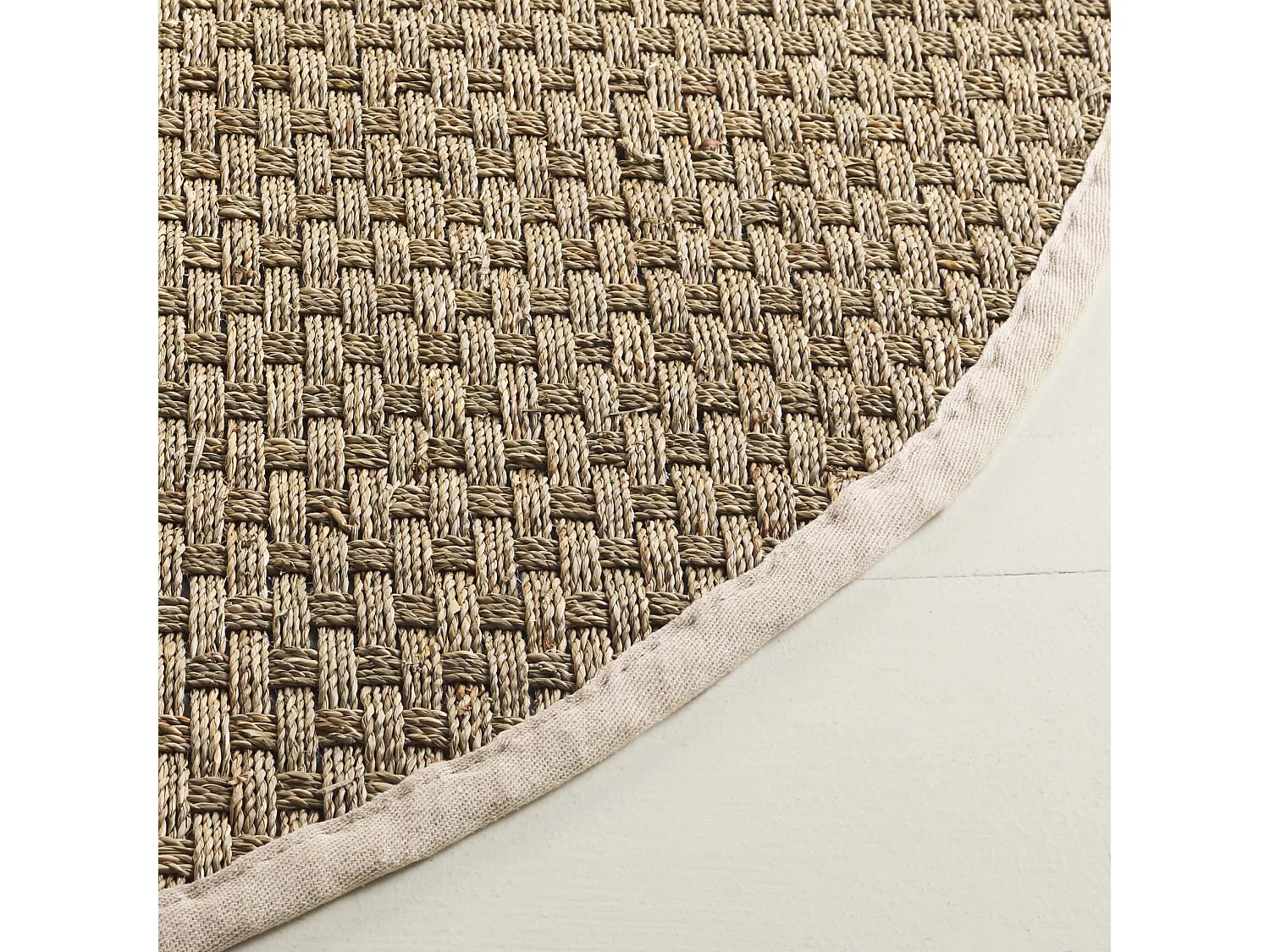 Tapis Naturel/Ivoire 91 X 91 cm - Roselyn
