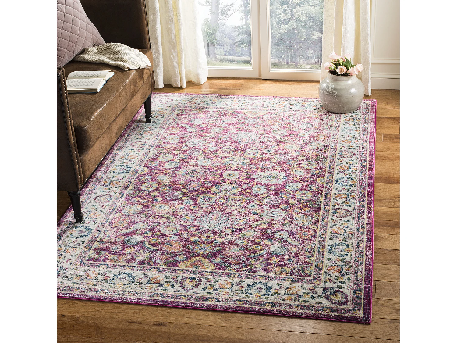 Tapis Rouge/Multicolore 122 X 183 cm - Madelyn