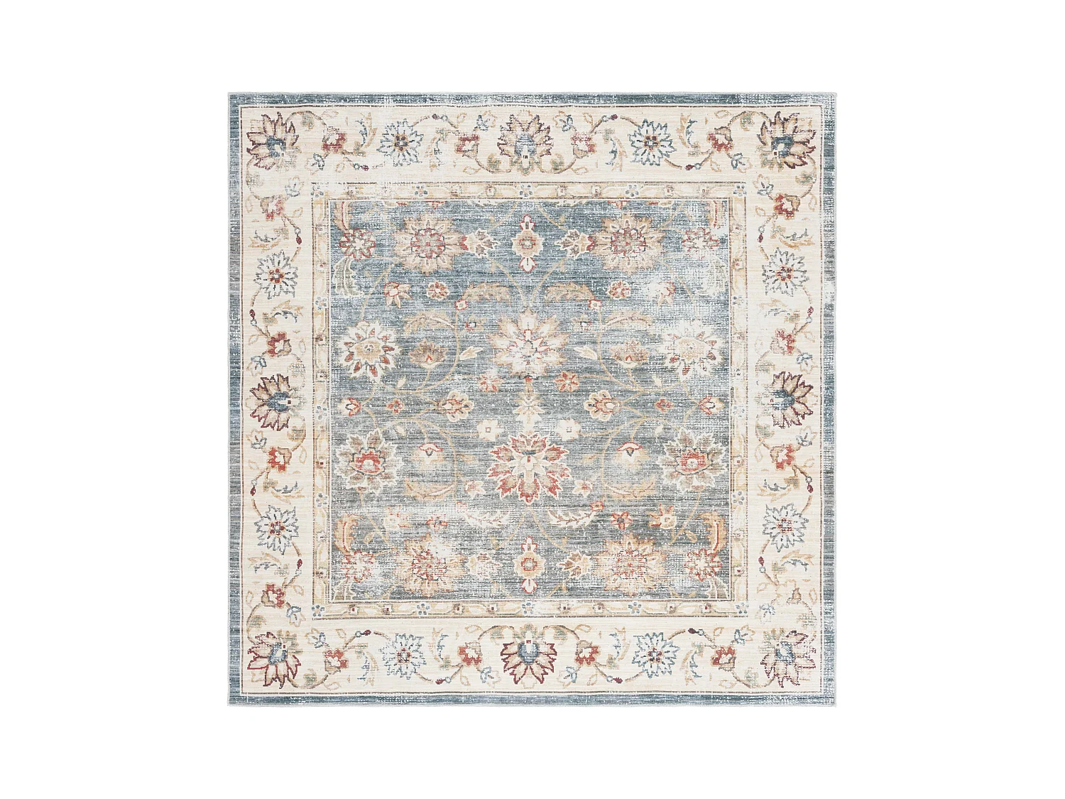 Tapis Vert/Beige 183 X 183 cm - Petra