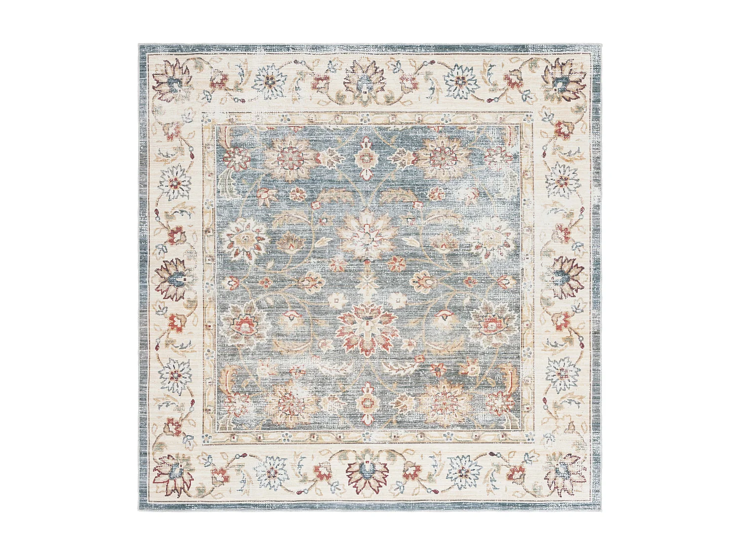 Tapis Vert/Beige 183 X 183 cm - Petra