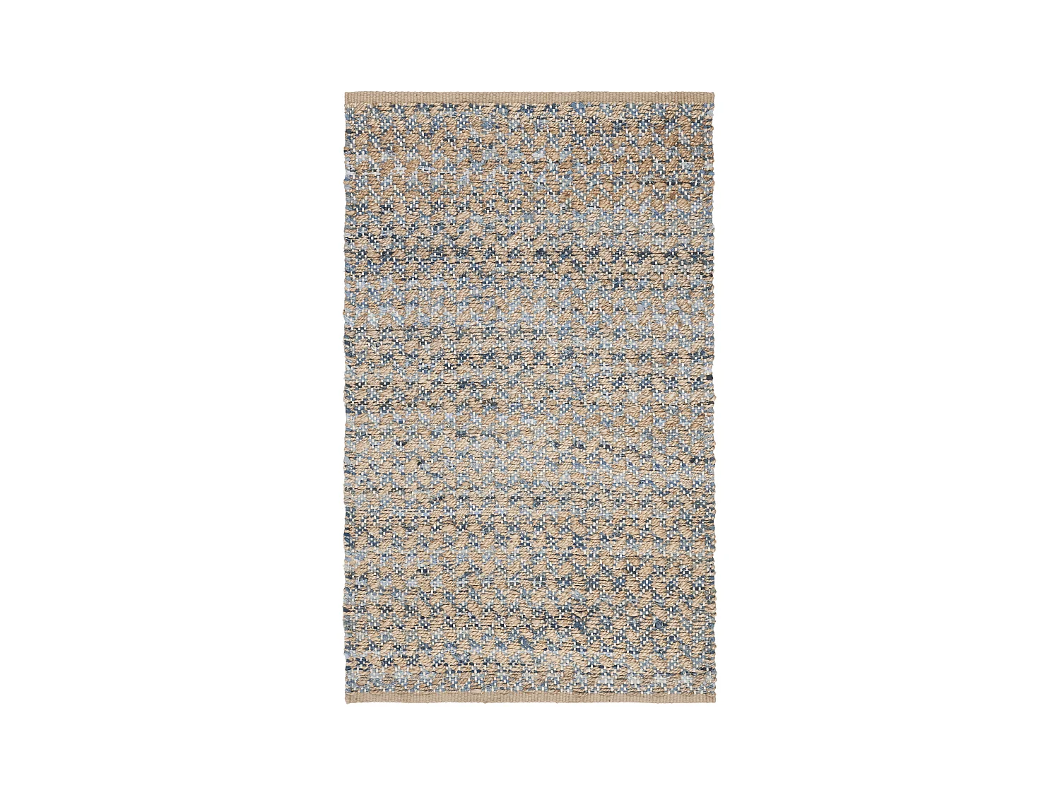 Tapis Bleu/Naturel 91 X 152 cm - Layana